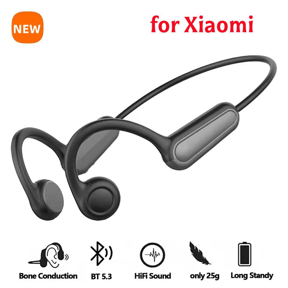 NEW Real Bone Conduction Sport Headphone Wireless Earphone Bluetooth-Compatible Headset Hands-free with Mic for Running