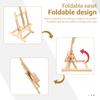 Desktop Art Easel Foldable Tabletop Easel Stand Height and Angle Adjustable Wooden Small Easel Portable Mini Desktop Easel
