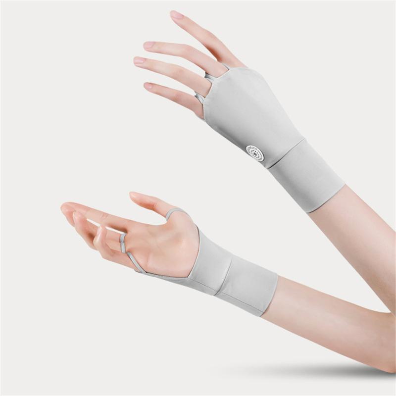 1 pár půlprstových rukavic Golf Venkovní cyklistika Rybaření Prodyšné prodloužené duté sportovní rukavice