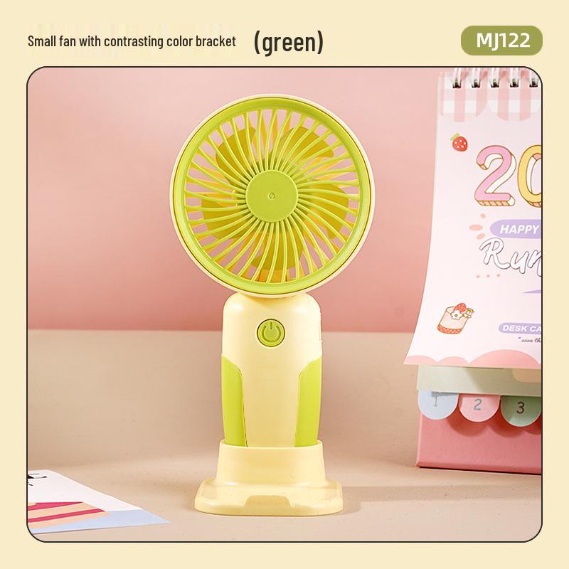 Rechargeable USB Mini Fan: Portable Handheld & Desktop Stand, Ideal Student Gift