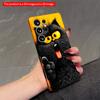 2DFlat Samsung Phone Case Black Cat with Yellow Eyes Phone Case Applicable To Galaxy S23 S24 S25ULTRA S26 A12 A14 A15 A16 A54 A55
