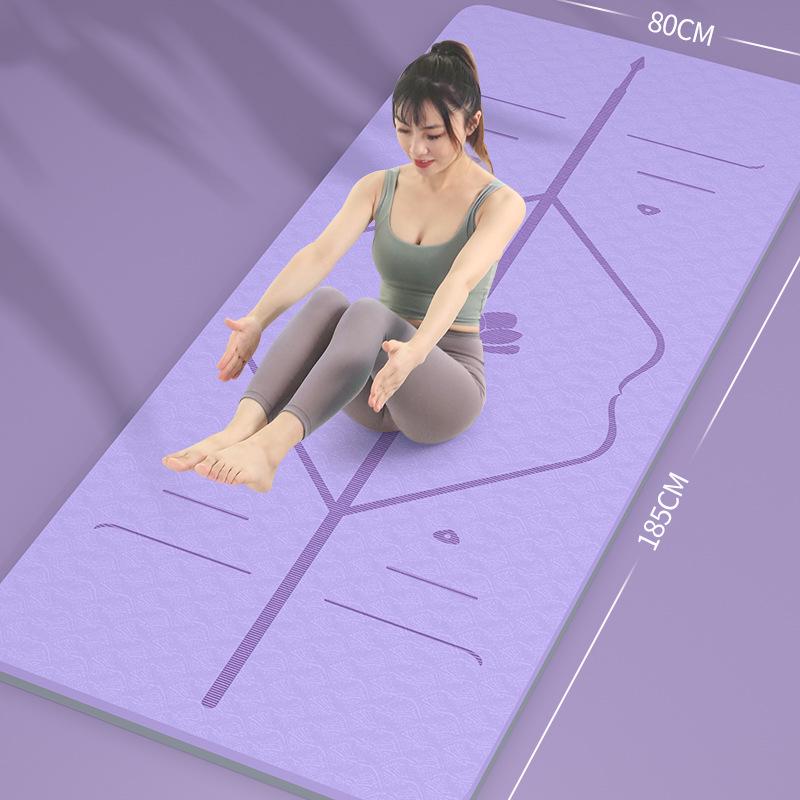 Thick Non-Slip Yoga and Dance Mat with Jump Rope