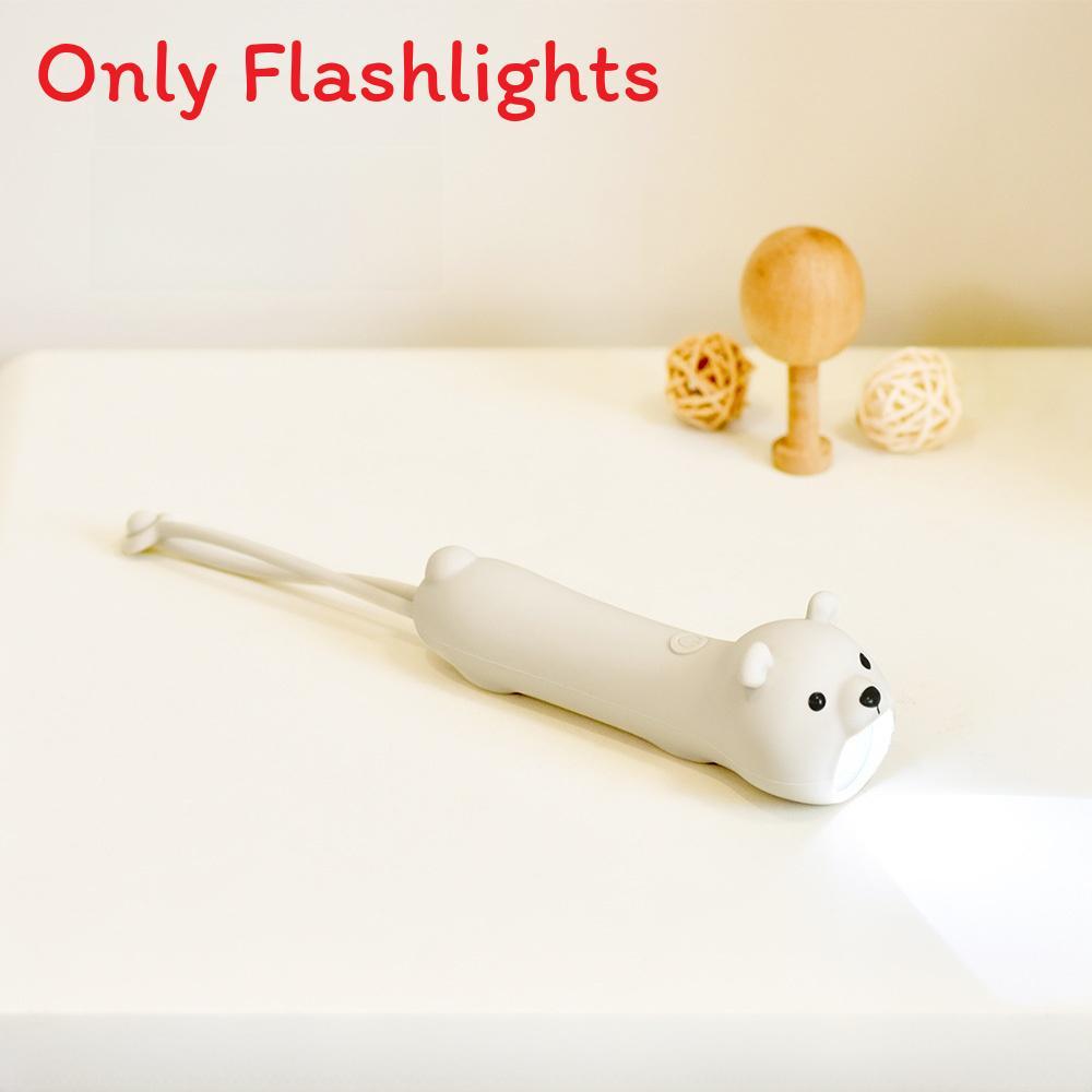 Animal Silicone Flashlight Night Light For Kids Portable Rechargeable Led Child Toy