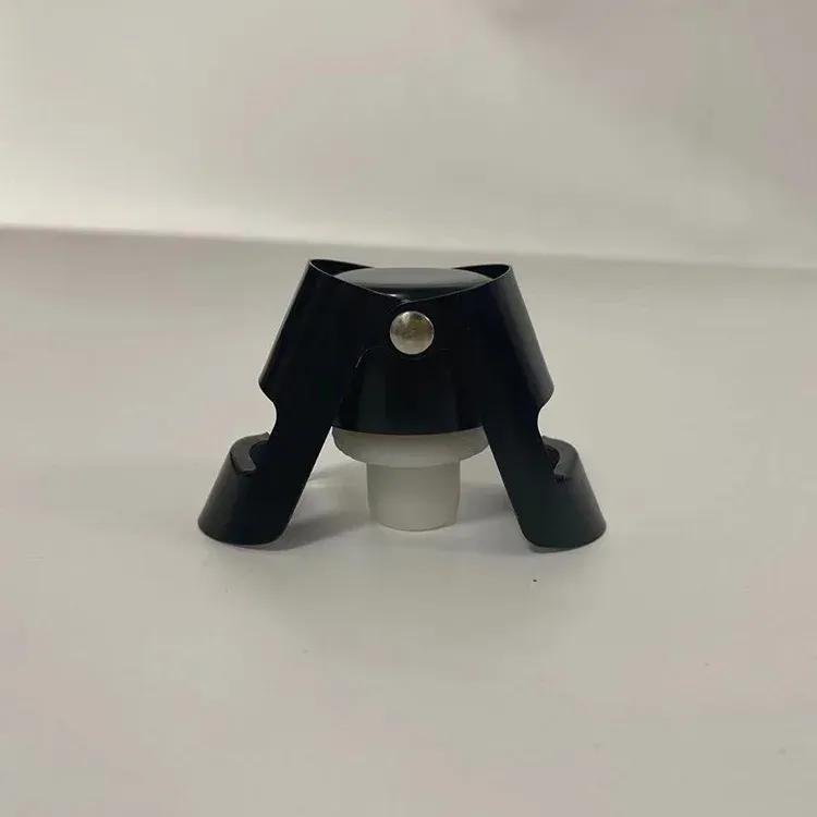 

НОВЫЙ Портативный Штопор для Шампанского из Нержавеющей Стали Пробка Заглушка для Бутылки Игристого Вина Герметизатор Надувная Пробка для Шампанского Крышка black