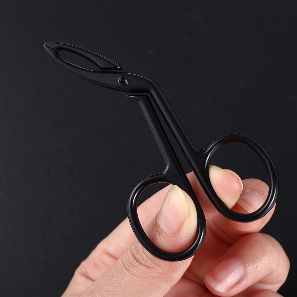 Tools Makeup Slanted Head Eyebrow Scissors Tweezers Eye Brow Clips Eyebrow Pliers Lash Hairs Puller
