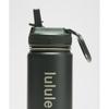 Lululemon Back To Life Sport Bottle 18oz  Straw Lid Rainforest Green