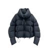 Autumn and winter new puff white duck down jacket women's short small stand-up collar bread jacket thickened warm jacket