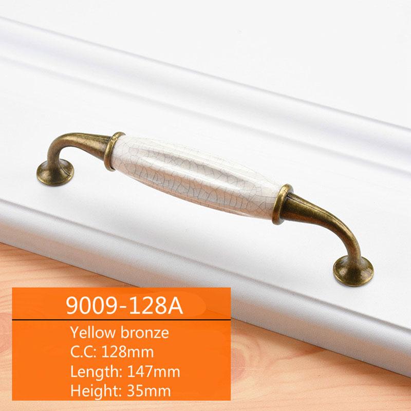 Uchwyt szafki ceramicznej czarno-białej Uchwyt drzwi szafy z aluminium europejskiego Uchwyt szuflady nowoczesny minimalistyczny Osprzęt meblowy