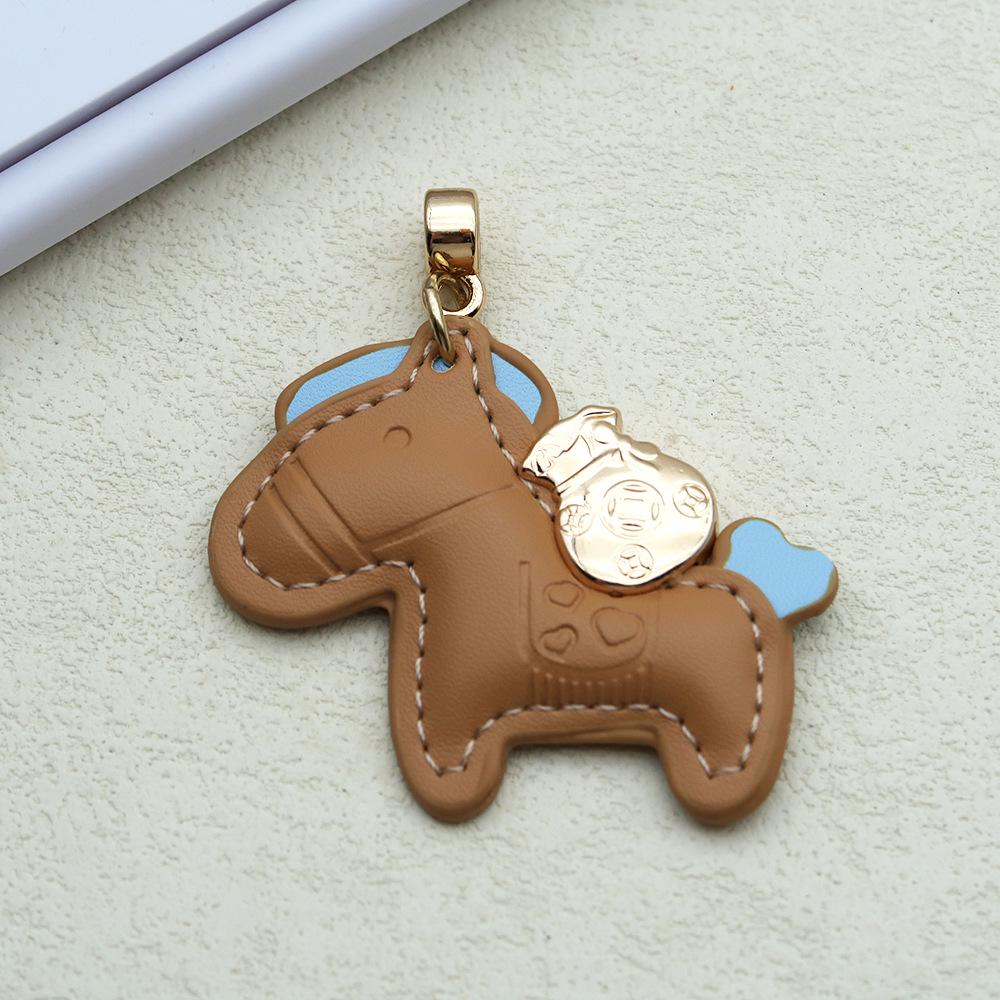 Instant Money Cartoon Pony Pendant Keychain for Couples