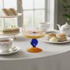 Heat-resistant Glass Ice Cream Bowl High Feet Fruit Salad Bowl Exquisite Yogurt Cup  Breakfast