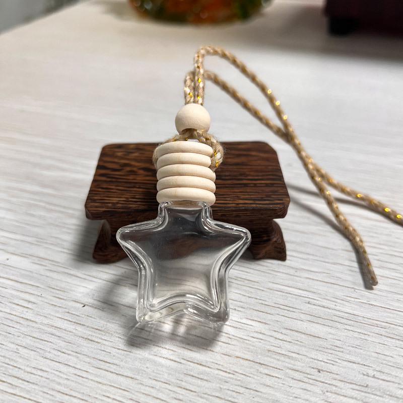 Rectangular Car Pendant Air Freshener Refillable Essential Oil Bottle