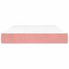 Pocket Spring Mattress Medium Firmness Pink 120 X 200 X 20 Cm Velvet