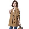 Yalu Women's Casual Loose Mid-Length Windbreaker Jacket