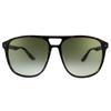 Bmw  Bw 0001 52p Unisex Square Sunglasses Dark Havana