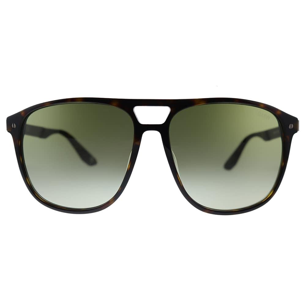 Bmw  Bw 0001 52p Unisex Square Sunglasses Dark Havana