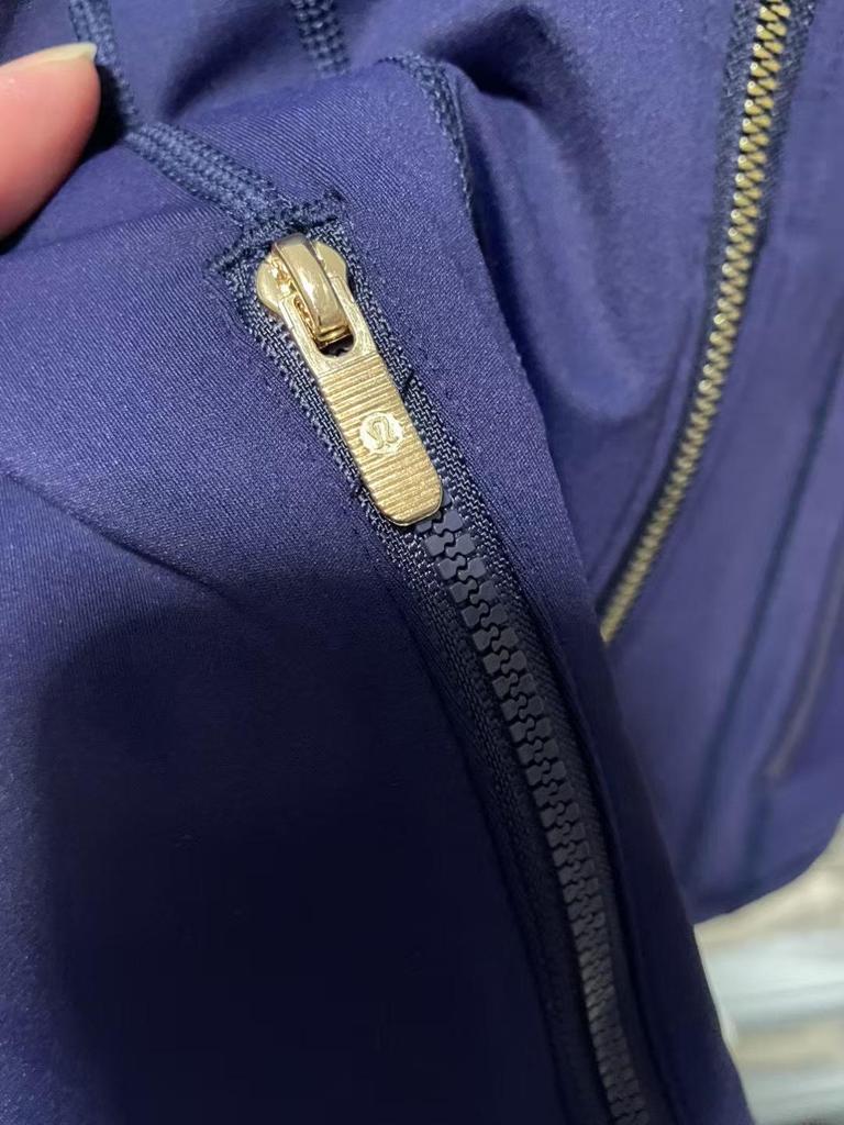 Jachetă Lulu Gold Label pentru Femei, cu Guler Înalt pentru Yoga și Fermoar