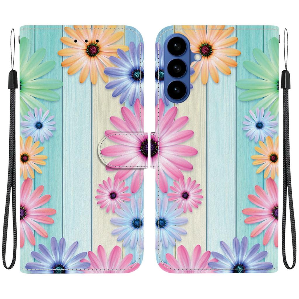 For Samsung Galaxy A57 5G Case Pattern Printing Leather Flip Wallet Phone Cover with Lanyard