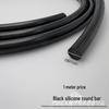 Silicone Round Bar Sealing Strip - Waterproof, Dustproof, High/Low Temperature Resistant, Wear-Resistant, Anti-Aging (White, Black, Red)
