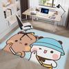 Bubu And Dudu Cute Cartoon Kitchen Mat Washable Non-Slip Living Room Sofa Chairs Area Mat Kitchen Toilet Rug