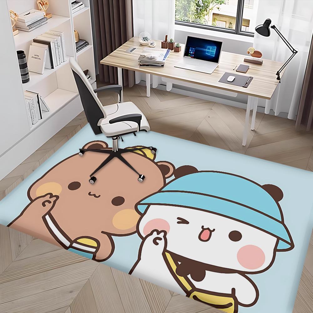Bubu And Dudu Cute Cartoon Kitchen Mat Washable Non-Slip Living Room Sofa Chairs Area Mat Kitchen Toilet Rug