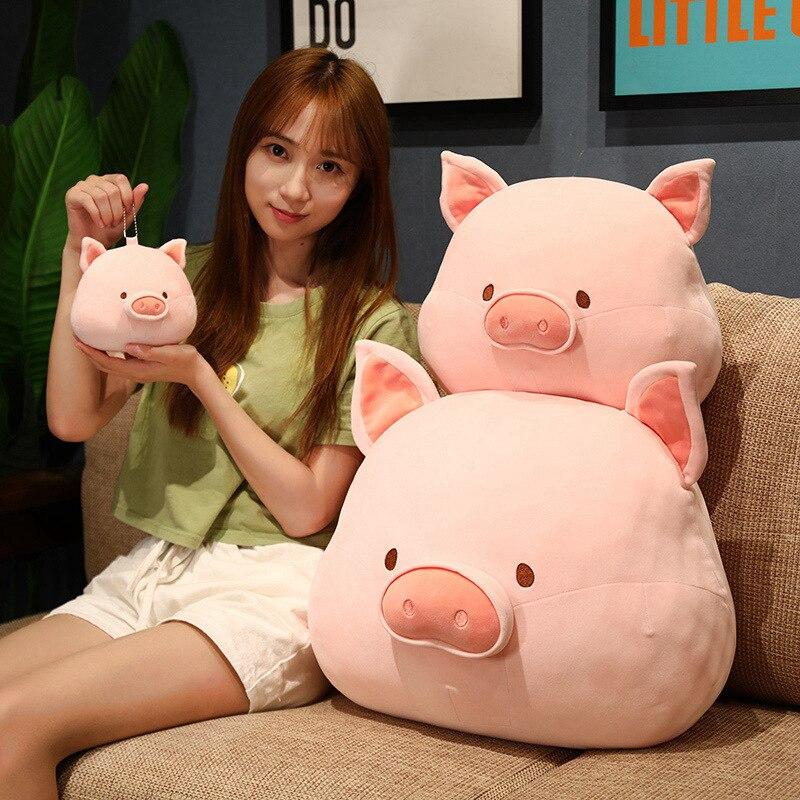 Kawaii Cartoon Pig Plush Cushion Stuffed Dolls Piggy Toy Animal Soft Pillow for Kids Baby Comforting Birthday Gifts