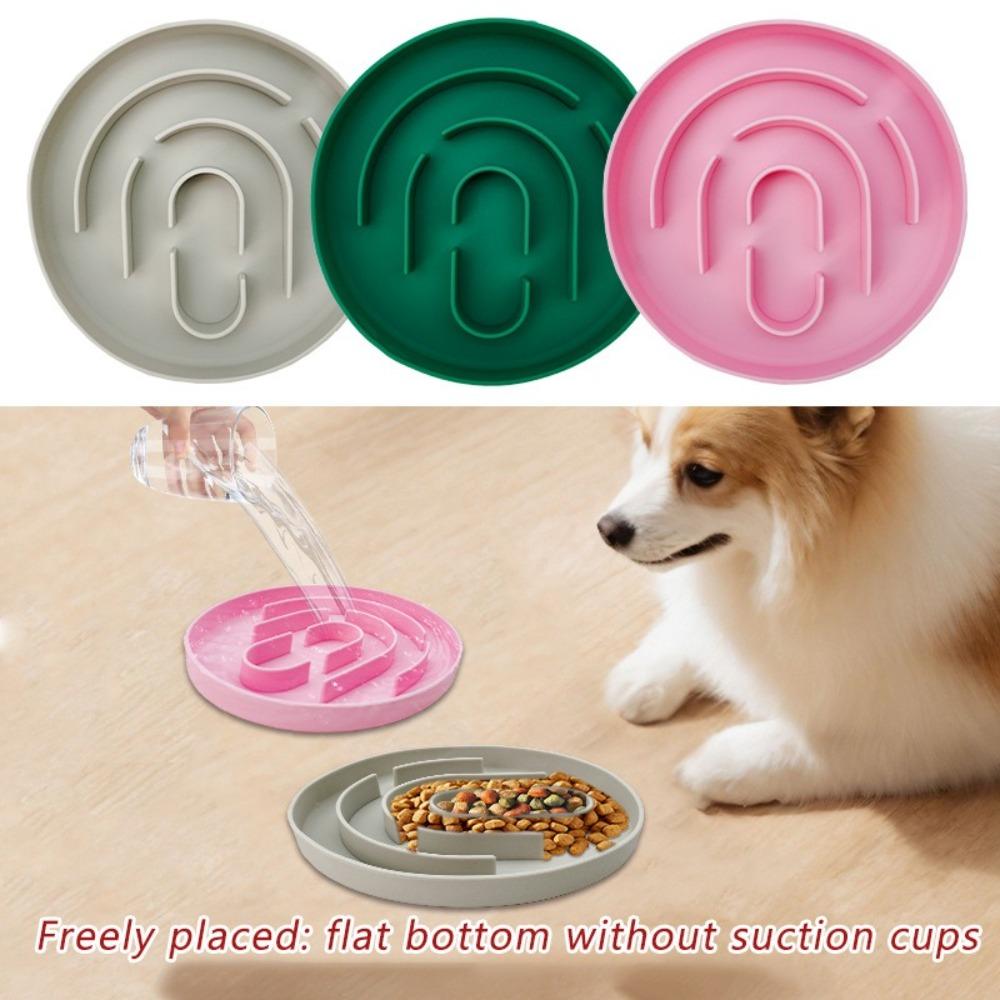 Multi-color Pet Slow Feeder Bowl Silicone Pet Anti-choking Bowl Maze Feeder Puzzle Small Dog Pet