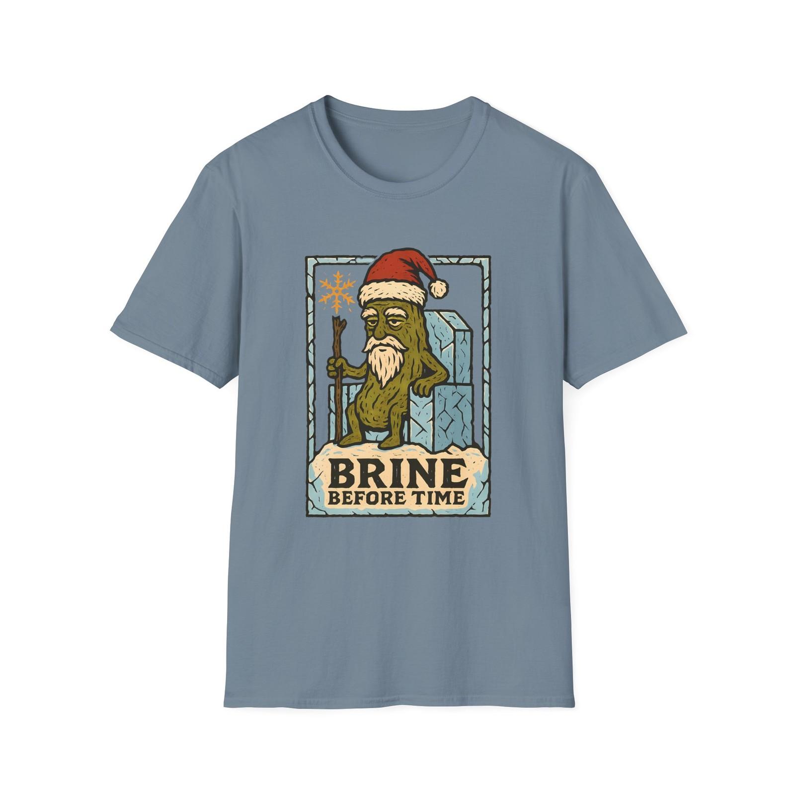 Unisex Softstyle T-Shirt Mens Womens Tees Top Funny Ancient Pickle Elder Icy Throne Holiday Christmas 2XL