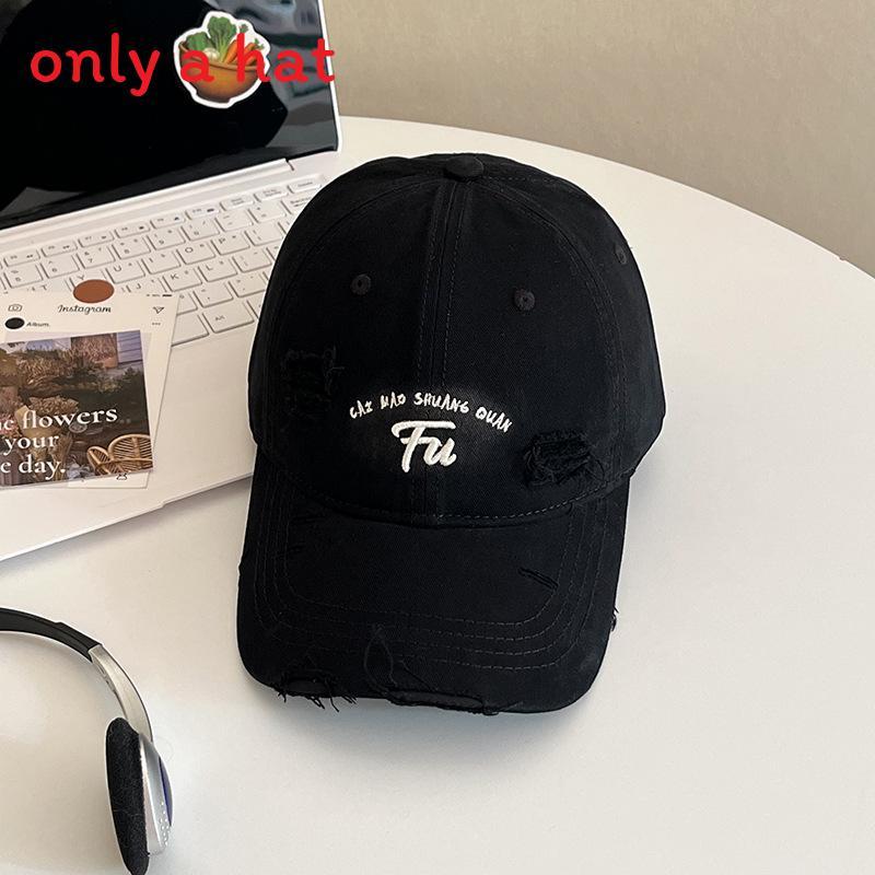 Korean Style Letter Baseball Cap With Adjustable Fit For Summer Outdoor Sun Protection