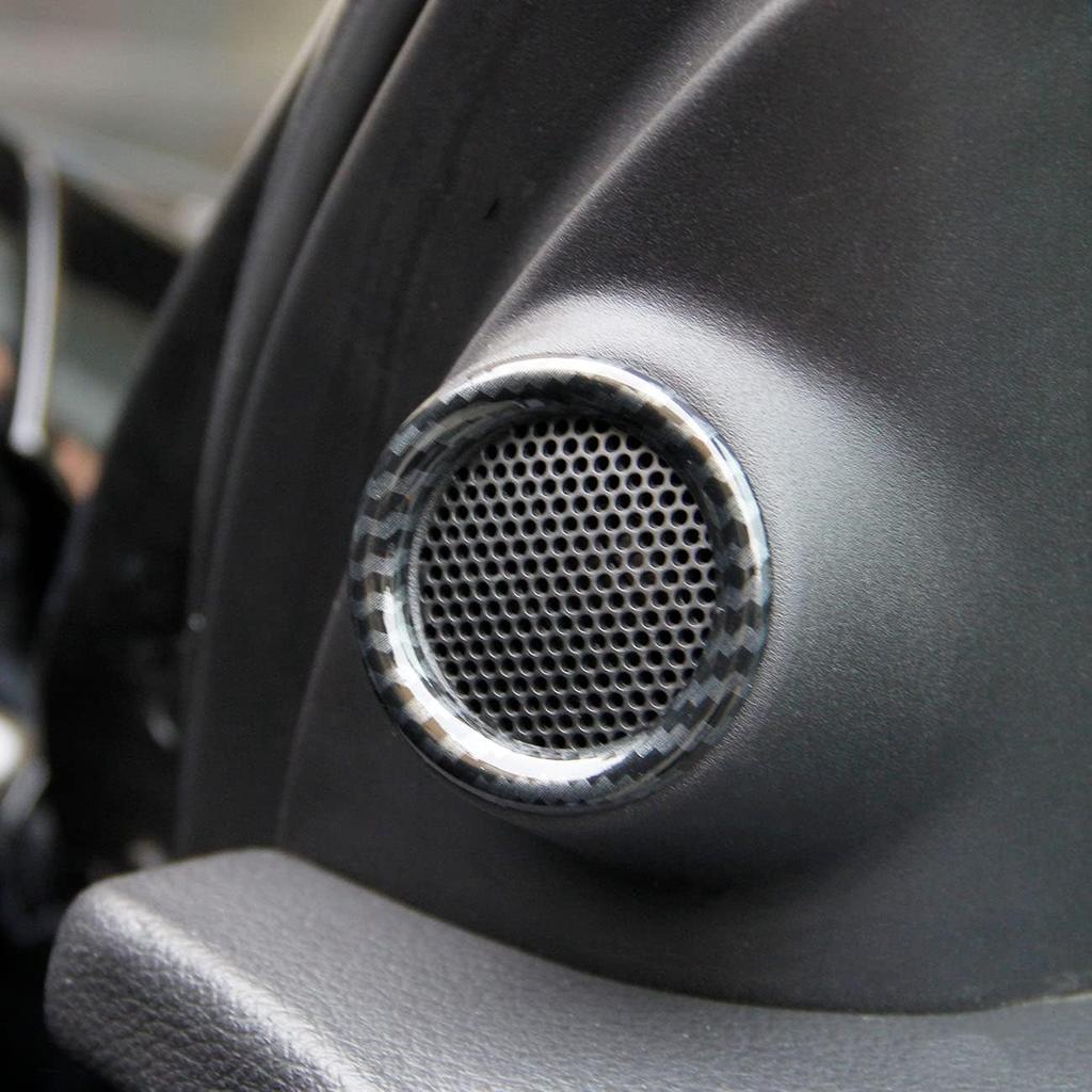 Crosselec Carbon Fiber Inner Front Door Speaker Cover Trim for Dodge Durango 2011-2022