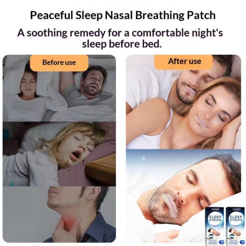 Disposable Anti Snoring Sleep Strips 90Pcs Breathable Mouth Tape Promote Nose Breathing Reduce Snoring At Night