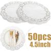 11PCS Lace Doily Paper Oil Absorption Pad Party Wedding Table Decor Pad For Baking Cooking Kitchen Cake Oil Absorption Pad