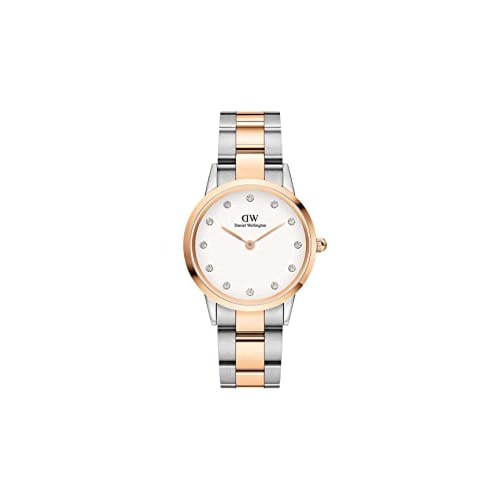[Official Shop/2-Year Warranty/Authentic Import] Daniel Wellington DW Women's Iconic Link Lumine 28mm Watch, Stylish, Popular, and Cute with Crystals,