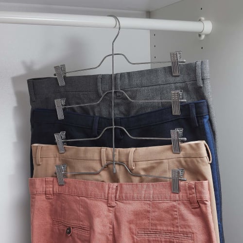 IKEA VAJSING: Chrome-plated 4-Row Pants & Skirt Hanger (104.871.66)