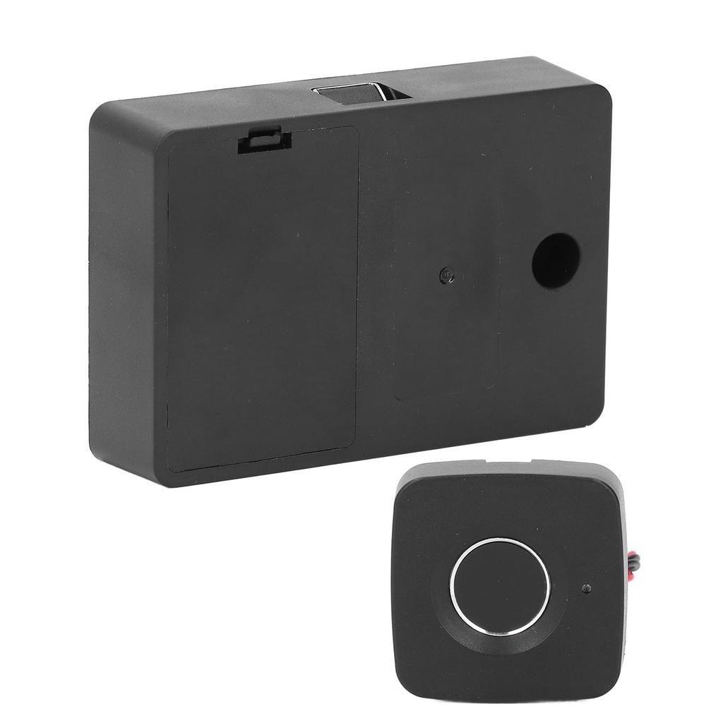 Fingerprint Drawer Lock 0.5 Seconds Fast Unlocking Embedded Smart Biometric Cabinet Lock for Home Office Black