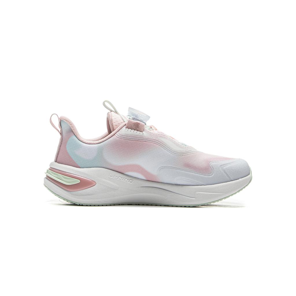 Li Ning Kids Sports Lifestyle Series Dragonfly Fashion Trend Versatile Casual Shoes Kids Casual Shoes Standard-White Lotus-Pink-Purple YKNV002-2
