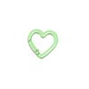 Heart-Shaped Colorful Spring Buckle Keychain DIY Jewelry Accessories