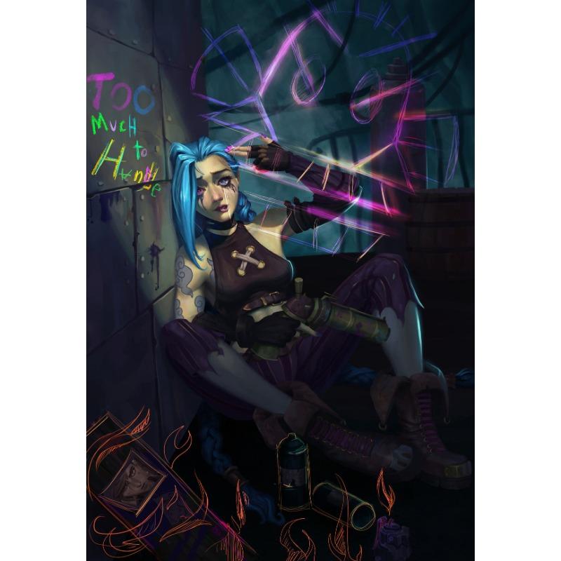 Popular Animation Arcane L-LOL Series Character Game Posters and Prints Canvas Printing Wall Art Picture Living Room Home Decor