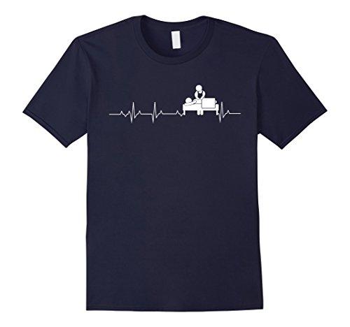 Massage Therapist T Shirt, I Love Massage Therapist Heart Bea T-Shirt  Men/Boy Short Sleeve Cool Tees Sleeve T Shirt Homme