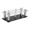 2 Pcs Golf Ball Display Stand Acrylic Metal Golf Ball Holder for Home Study Living Room Office Sports Center