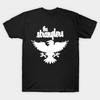 Men Black Print T-shirt The Stranglers 5 No-Cut Transfer Paper Print Cotton Tshirt