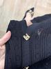 Elegant French-Style Short-Sleeve Knit Dress with Lapel & Waist Detailing, Summer 2024