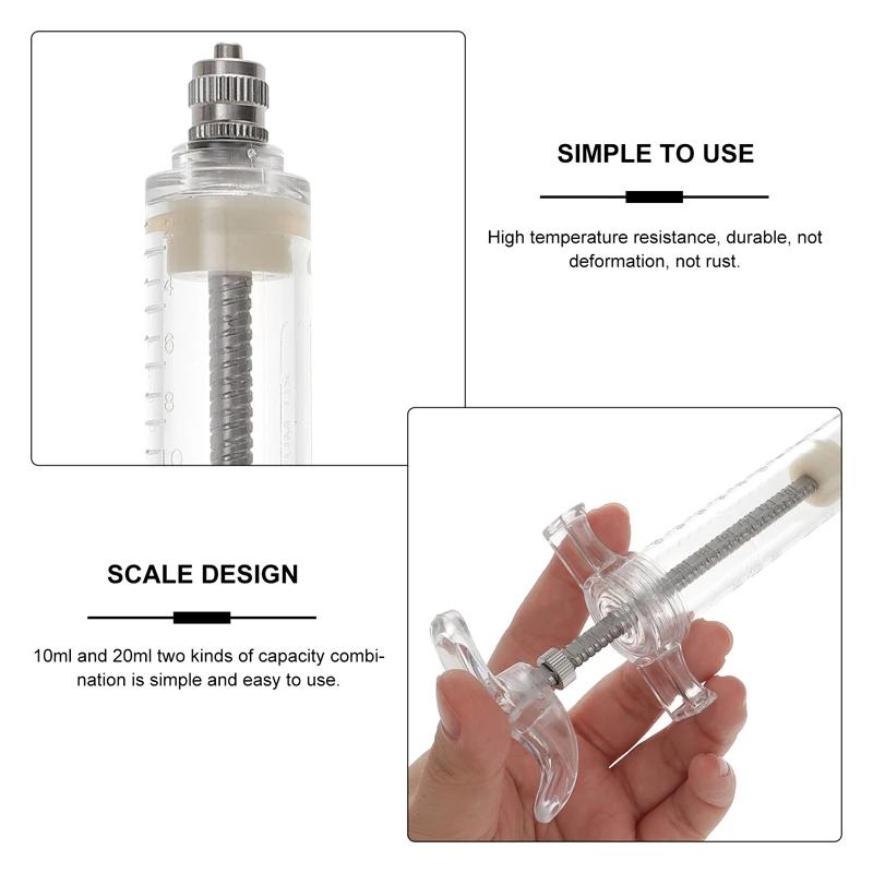 10/20/30/50Ml Pet Feeding Syringe Set - For Pig Piglet Cow Chicken Livestock Feeding Tools
