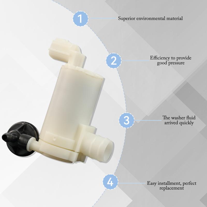 Car Front Rear Wiper Washer Pump Motor Triple Outlet For Mazda 2 2007 2008 2009 2010 2011 2012 2013 2014 D65167482A DG80-67-482