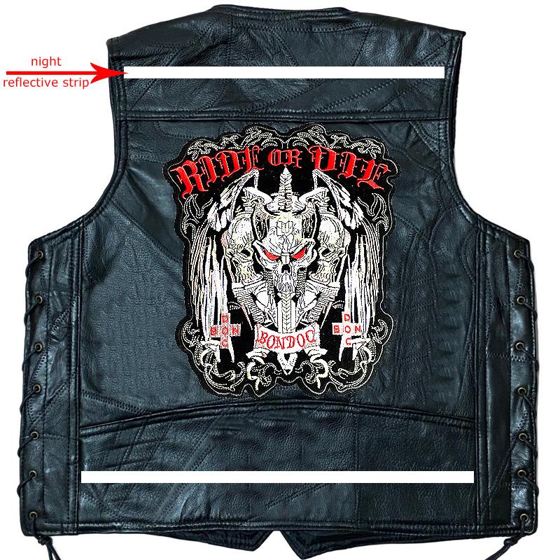 

Американский мотоцикл Harley, ковбойский жилет в стиле ретро, ​​Мужская эмблема, вышитая модная брендовая майка без рукавов с зажимом для лошади XXXL