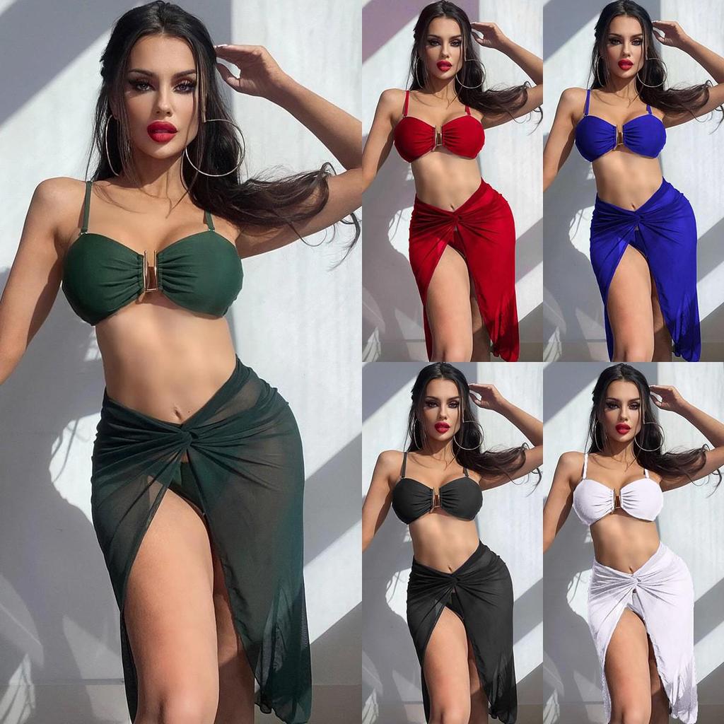 2023 European & American Three-Piece Swimsuit: Women's Bikini Set