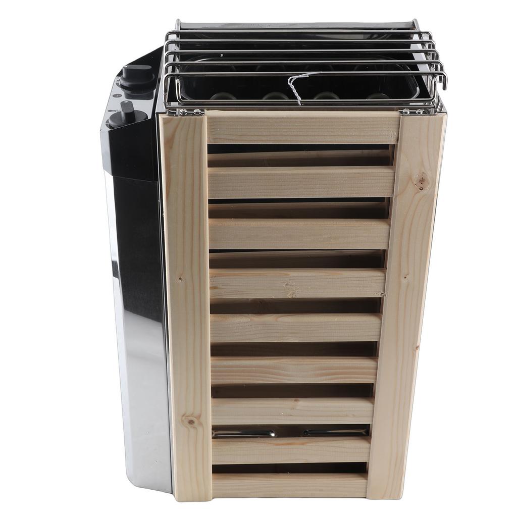 Nerezový saunový ohřívač 3,6 kW, vnitřní ovládání, topidlo pro domácí hotelové parní lázně