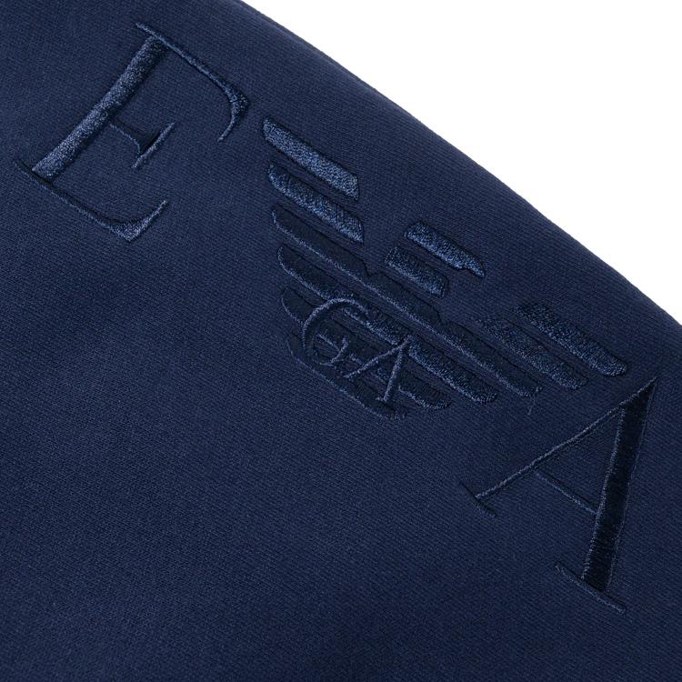 Emporio Armani Letter Lace-Up Casual Long Pants Men Bottoms Blue 111873-0A571-00135