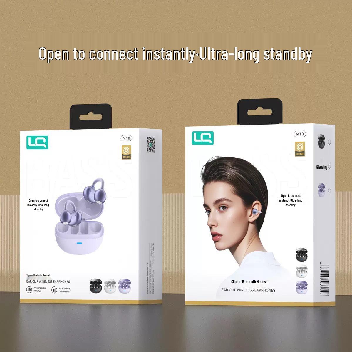 

Longqi M10 Sport Bluetooth Earphones, Clip-on, Wireless, Long Battery Life, Comfortable Fit, High Sound Quality. Longqi M10 Purple