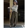 Johnature Korean Fashionable Casual Women Pants Autumn Simple Loose Comfortable Harem Trousers