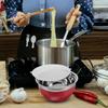 24Cm Stainless Steel Salad Bowl with Lid Fresh Keeping Food Container for Soup Rice Noodle Storage Versatile Kitchen Serving
